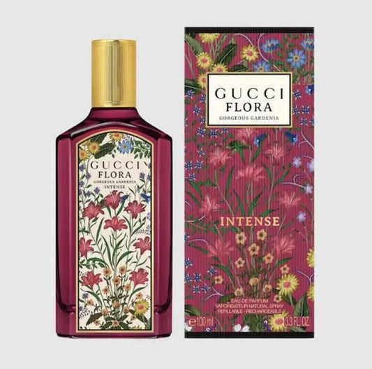 GUC FLORA INTENSE PARFUM WITH ORIGINAL BRAND BOX PACKAGING QR ALSO