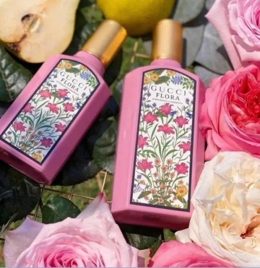 GUC FLORA PINK Premium Quality PARFUM WITH ORIGINAL BRAND BOX PACKAGING QR ALSO