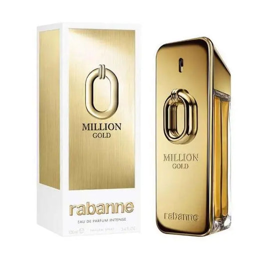 1 MILLIO GOLD RABANNE PERFUME WITH ORIGINAL BRAND BOX PACKAGING QR ALSO