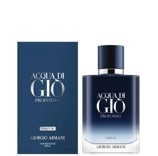 ARM ACQUA DI GIO PROFONDO PARFUM PREMIUM QUALITY PERFUME WITH ORIGINAL BRAND BOX PACKAGING QR ALSO