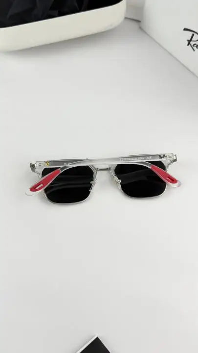 RAY LUXURY PREMIUM QUALITY SUNGLASSES LIVE VIDEO CALL FACILITY BLACK-RED RY04