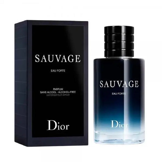 DIO SAUVAGE EAU FORTE SANS ALCOOL-  FREE  PERFUME WITH ORIGINAL BRAND BOX PACKAGING QR ALSO