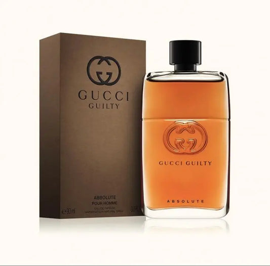GUCC GUILTY PERFUME WITH ORIGINAL BRAND BOX PACKAGING QR ALSO