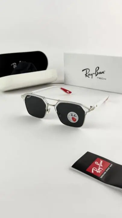 RAY LUXURY PREMIUM QUALITY SUNGLASSES LIVE VIDEO CALL FACILITY BLACK-RED RY04